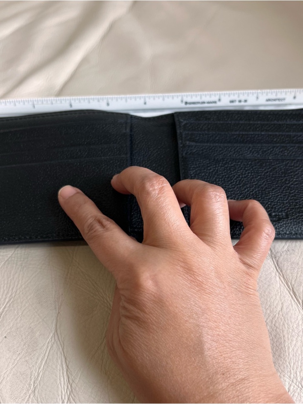 Coach Black Pebbled Leather Bifold Wallet - Picture 7 of 7